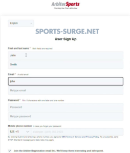 arbiter sports login